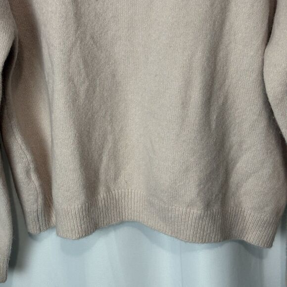 Mango Slouchy Cozy Boat-Neck Sweater Warm Wool Blend Women XL Cozy Ballet Pink - Picture 2 of 7